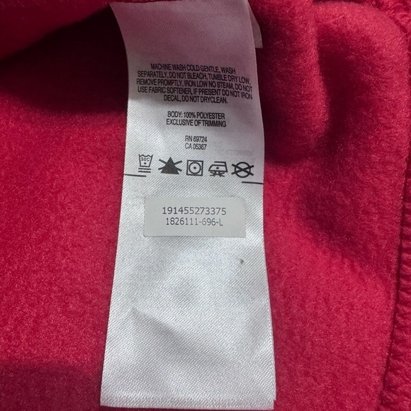 COLUMBIA Boys Fleece Quarter Button Up Jacket k264 - Picture 5 of 6